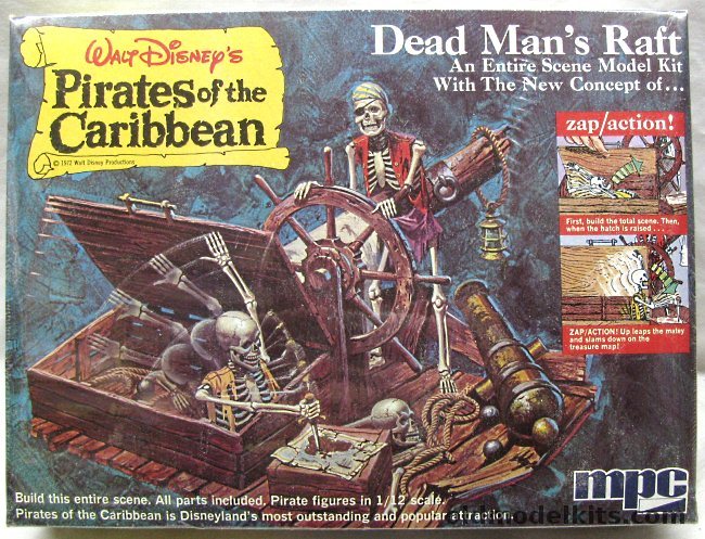 MPC 1/12 Dead Man's Raft Walt Disney's 'Pirates of the Caribbean', 1-5005-300 plastic model kit